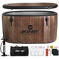 头部冰浴产品 5：AKSPORT 151 加仑木质外观