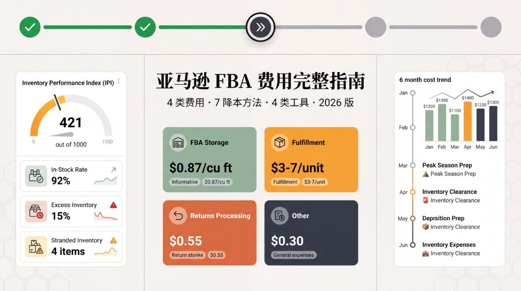 亚马逊 FBA 费用完整指南封面（高密度版）