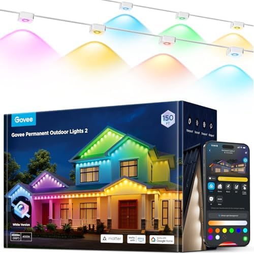 Govee Permanent Outdoor Lights 2 150ft RGBIC
